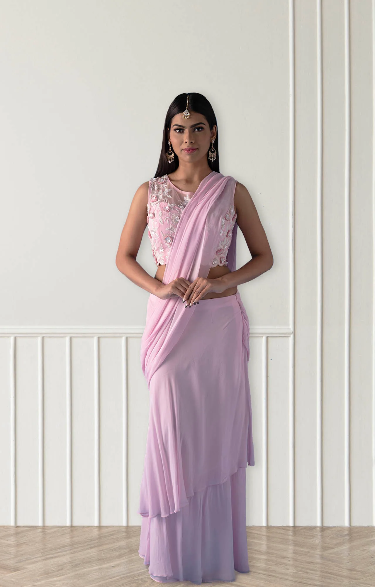Custom Drape Saree for Cafe Coffee Day